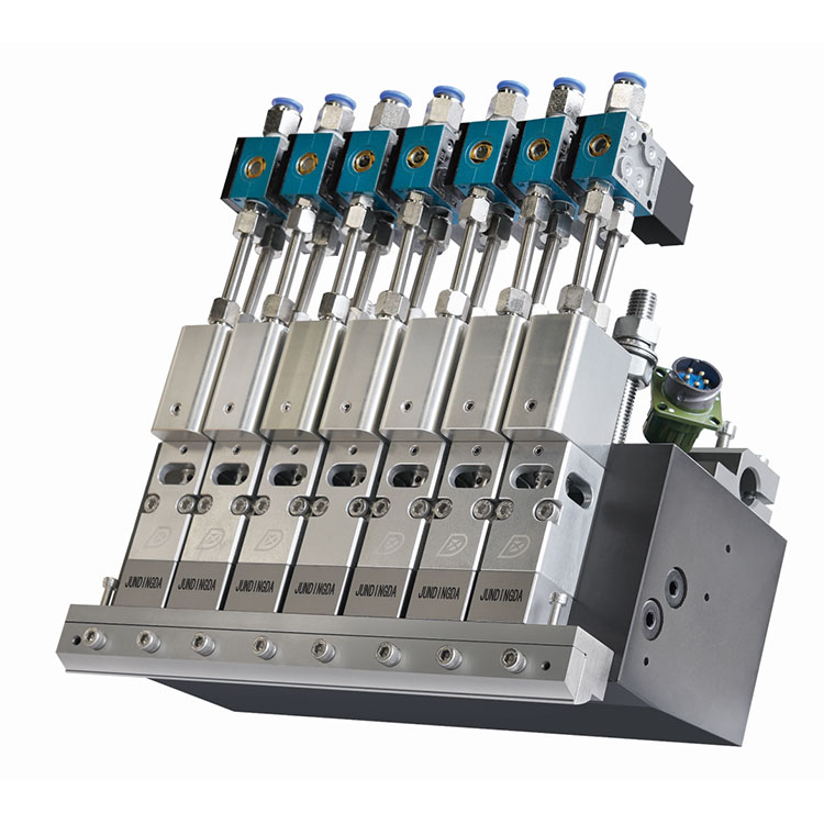 Vicissim dispensandi gluten coating gun